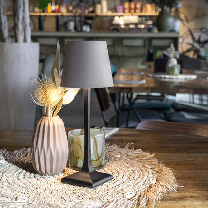 Securit® MILANO Table Lamp - Black/Taupe (Pack of 6) - Custom Wood Designs