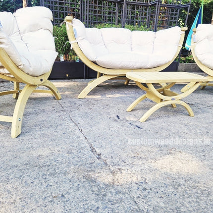 Siena Lounge Set with Tavolino Table - Custom Wood Designs Siena Lounge Set with Tavolino Table made from [material] –  [use_case] | Custom Wood Designs