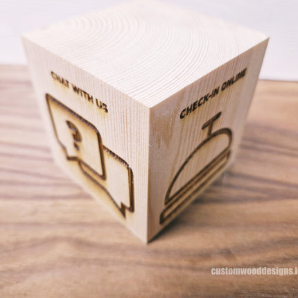 QR Code Block Natural 5 sides Branded 10-1000 Custom Wood Designs StayCityQRBlockCustomWoodDesignsIreland_6_a15c2094-214e-41d5-8d86-665824723e87