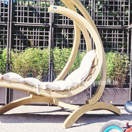 Swing Lounger & Stand Set - Custom Wood Designs Swing Lounger & Stand Set made from [material] –  [use_case] | Custom Wood Designs