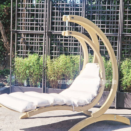 Swing Lounger & Stand Set - Custom Wood Designs Swing Lounger & Stand Set made from [material] –  [use_case] | Custom Wood Designs