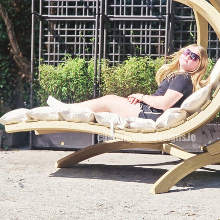 Swing Lounger & Stand Set - Custom Wood Designs Swing Lounger & Stand Set made from [material] –  [use_case] | Custom Wood Designs