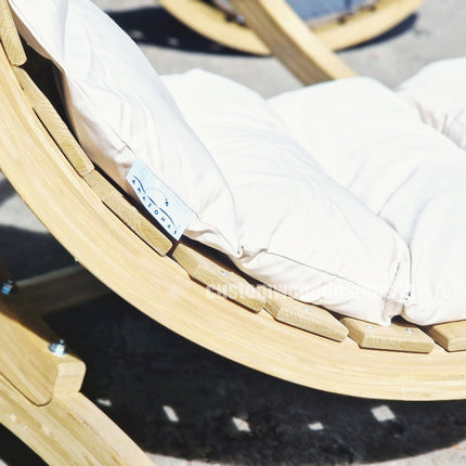 Swing Lounger & Stand Set - Custom Wood Designs Swing Lounger & Stand Set made from [material] –  [use_case] | Custom Wood Designs