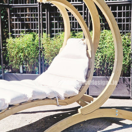 Swing Lounger & Stand Set - Custom Wood Designs Swing Lounger & Stand Set made from [material] –  [use_case] | Custom Wood Designs