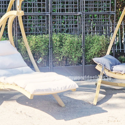Swing Lounger & Stand Set - Custom Wood Designs Swing Lounger & Stand Set made from [material] –  [use_case] | Custom Wood Designs