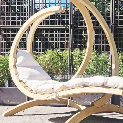 Swing Lounger & Stand Set - Custom Wood Designs Swing Lounger & Stand Set made from [material] –  [use_case] | Custom Wood Designs