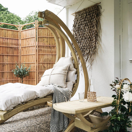 Swing Lounger & Stand Set - Custom Wood Designs Swing Lounger & Stand Set made from [material] –  [use_case] | Custom Wood Designs