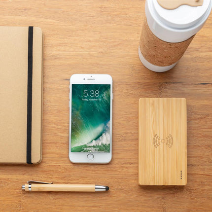 Bamboo 5W Powerbank pack of 25 Custom Wood Designs __label: Multibuy bamboo5wpowerbankcustomwooddesigns