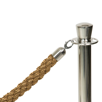 4 x Barrier post 875x9.5x9.5cm with bases and 5 ropes included Bronze Custom Wood Designs black-4-x-barrier-post-875x9-5x9-5cm-with-bases-and-5-ropes-included-53613675086167