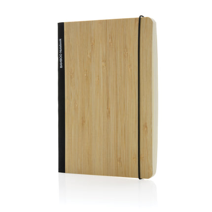 A5 Bamboo Notebook pack of 25 Black Custom Wood Designs __label: Multibuy black-a5-bamboo-notebook-pack-of-25-53613754810711