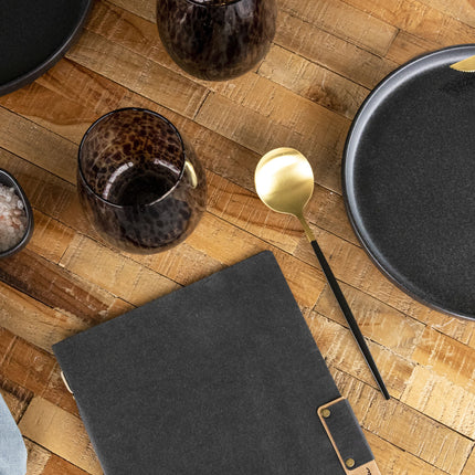 Fiber menu card A5 pack of 10 Custom Wood Designs __label: Multibuy black-fiber-menu-card-a5-pack-of-10-53613290946903_a9148605-3eaf-4645-92dd-35e1ec864d75