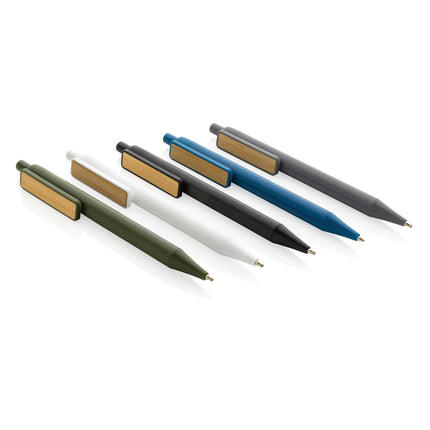Pen with wooden bamboo clip pack of 500 Custom Wood Designs __label: Multibuy black-pen-with-wooden-bamboo-clip-pack-of-500-53613180420439
