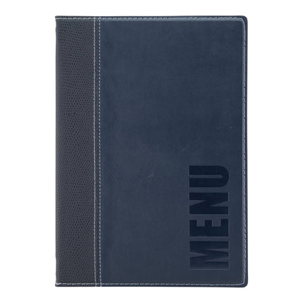 Leather style menu holder A5 pack of 10 Custom Wood Designs __label: Multibuy bluecustomwooddesignsleathermenu_4e3365a9-b00d-48c7-a7f8-2469452e95d4
