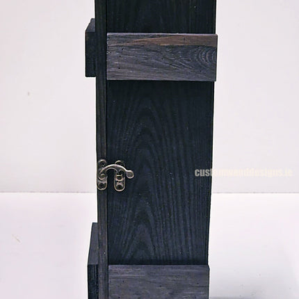 Rustic Bottle Box - Black Single x 25 Bottle box Custom Wood Designs __label: Multibuy Bottle Box bottle-box-default-title-rustic-bottle-box-black-single-52613315789143