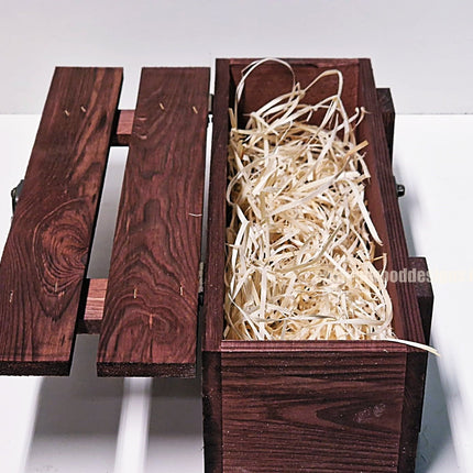 Rustic Bottle Box - Burgundy Single x 25 Bottle box Custom Wood Designs __label: Multibuy Bottle Box gift box Gift Boxes Single bottle box bottle-box-default-title-rustic-bottle-box-burgundy-single-52613891490135