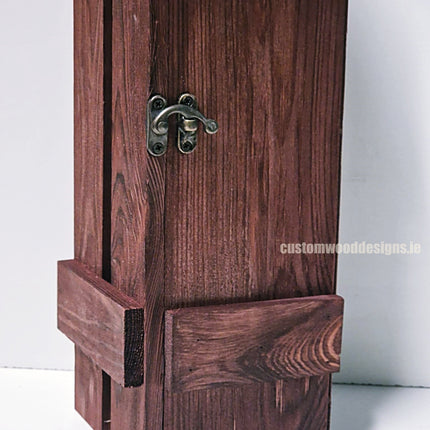 Rustic Bottle Box - Burgundy Single x 25 Bottle box Custom Wood Designs __label: Multibuy Bottle Box gift box Gift Boxes Single bottle box bottle-box-default-title-rustic-bottle-box-burgundy-single-52613891850583