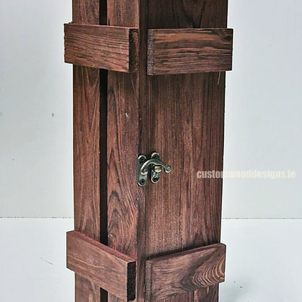 Rustic Bottle Box - Burgundy Single x 25 Bottle box Custom Wood Designs __label: Multibuy Bottle Box gift box Gift Boxes Single bottle box bottle-box-default-title-rustic-bottle-box-burgundy-single-53613456752983