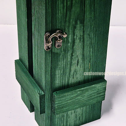 Rustic Bottle Box - Green Single x 25 Bottle box Custom Wood Designs __label: Multibuy Bottle Boxes Gift Boxes bottle-box-default-title-rustic-bottle-box-green-single-53613437452631
