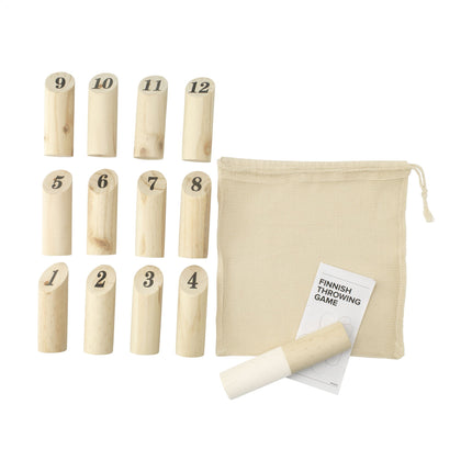 Finnish Throwing Game pack of 10 Custom Wood Designs __label: Multibuy customwooddesignsfinnishthrowinggame