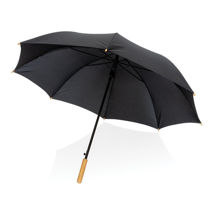 27" bamboo handle umbrella pack of 12 Black Custom Wood Designs __label: Multibuy dark-blue-27-bamboo-handle-umbrella-pack-of-12-53613417660759