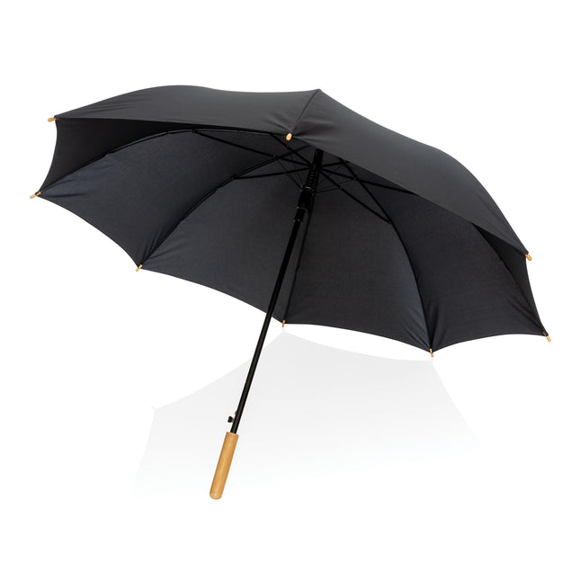 27" bamboo handle umbrella pack of 12 Black Custom Wood Designs __label: Multibuy dark-blue-27-bamboo-handle-umbrella-pack-of-12-53613417660759