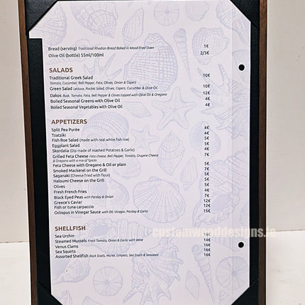 20 x A4 Walnut Album Menu Securit __label: Multibuy default-title-20-x-a4-walnut-album-52262276596055