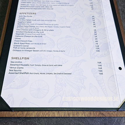 20 x A4 Walnut Album Menu Securit __label: Multibuy default-title-20-x-a4-walnut-album-menu-53612738052439