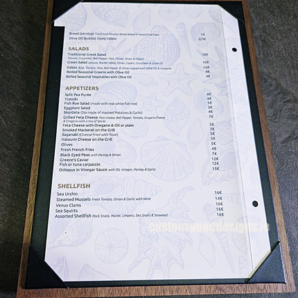 20 x A4 Walnut Album Menu Securit __label: Multibuy default-title-20-x-a4-walnut-album-menu-53612738707799
