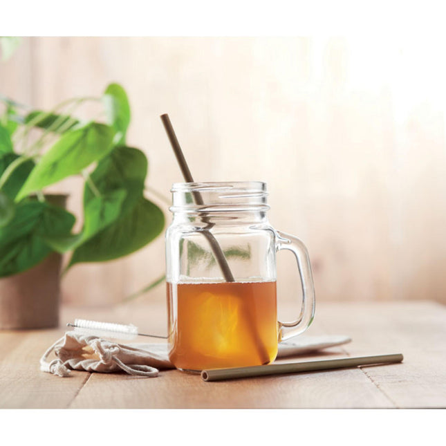 Bamboo Straws with brush in pouch pack of 100 Custom Wood Designs __label: Multibuy default-title-bamboo-straws-with-brush-in-pouch-pack-of-100-53613723779415