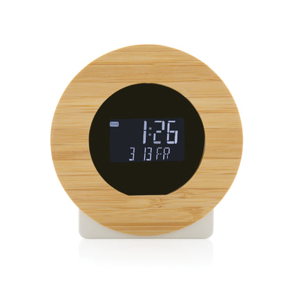 Bamboo wooden LCD desk clock pack of 25 Custom Wood Designs __label: Multibuy default-title-bamboo-wooden-lcd-desk-clock-pack-of-25-53613187563863