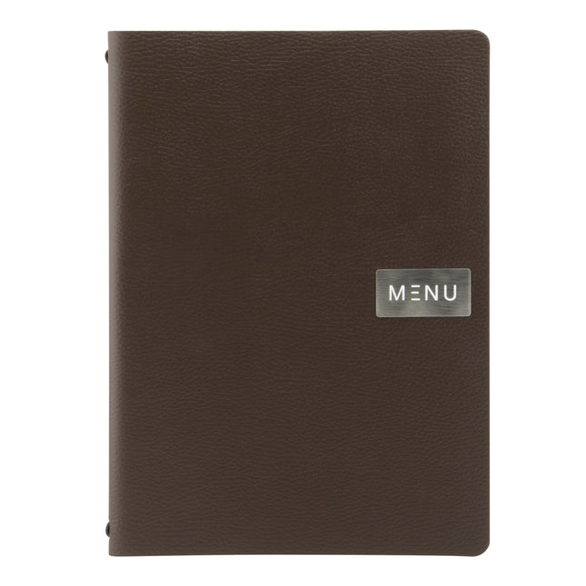 Brown A4 menu pack of 10 Custom Wood Designs __label: Multibuy default-title-brown-a4-menu-pack-of-10-53613238059351
