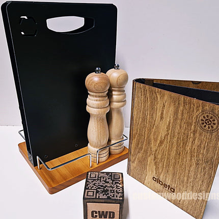 Chalkboard Table Caddy - Pack of 6 Custom Wood Designs __label: Multibuy default-title-chalkboard-table-caddy-pack-of-6-52298226205015