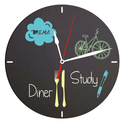 Clock Chalkboard pack of 6 Custom Wood Designs __label: Multibuy default-title-clock-chalkboard-pack-of-6-53613397049687