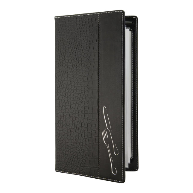 Crocodile style leather menu pack of 10 Custom Wood Designs __label: Multibuy default-title-crocodile-style-leather-menu-pack-of-10-53613296320855
