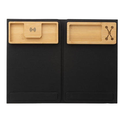 Foldable desk organiser with laptop stand pack of 10 Custom Wood Designs default-title-foldable-desk-organiser-with-laptop-stand-pack-of-10-53613417464151
