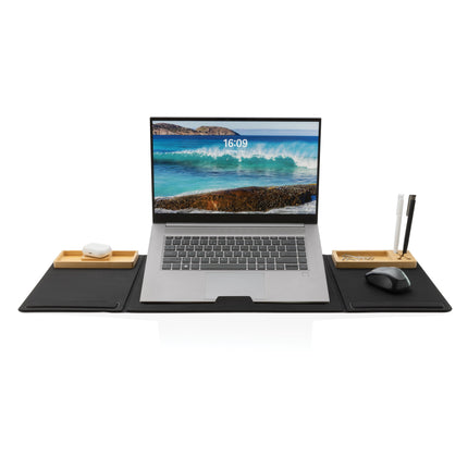 Foldable desk organiser with laptop stand pack of 10 Custom Wood Designs default-title-foldable-desk-organiser-with-laptop-stand-pack-of-10-53613419757911