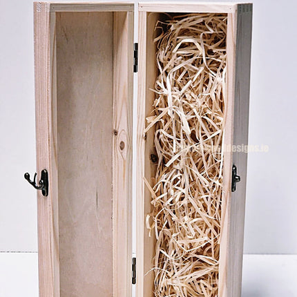 Hinged Lid 1 Bottle Box - Natural x25 Custom Wood Designs __label: Multibuy Bottle Box Bottle Boxes gift box Gift Boxes Single bottle box wooden Box default-title-hinged-lid-1-bottle-box-natural-x25-53613530284375