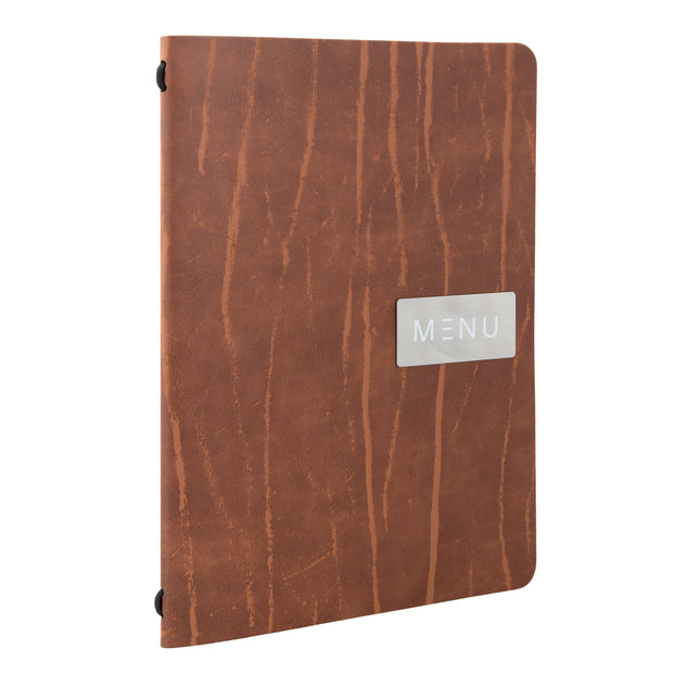 Leather A5 menu pack of 10 Custom Wood Designs __label: Multibuy default-title-leather-a5-menu-pack-of-10-53613228982615