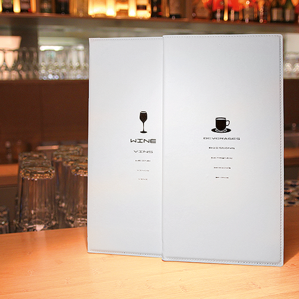 Leather style white menu pack of 10 Custom Wood Designs __label: Multibuy default-title-leather-style-white-menu-pack-of-10-53613293896023