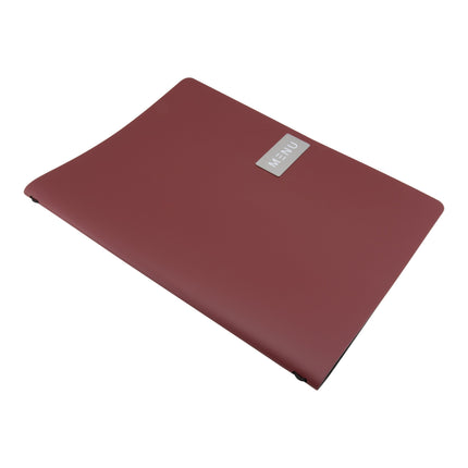 Red A4 leather menu pack of 10 Custom Wood Designs __label: Multibuy default-title-red-a4-leather-menu-pack-of-10-53613237731671