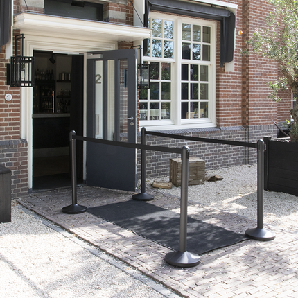 Retractable Barrier Set with 4 poles & bases Custom Wood Designs __label: Multibuy default-title-retractable-barrier-set-with-4-poles-bases-53613729644887