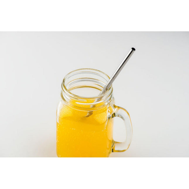 Stainless straw and brush in pouch pack of 100 Custom Wood Designs __label: Multibuy default-title-stainless-straw-and-brush-in-pouch-pack-of-100-53613724041559