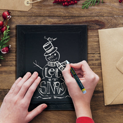 Wall Chalkboard black frame 24x20x1cm pack of 6 Custom Wood Designs __label: Multibuy default-title-wall-chalkboard-black-frame-24x20x1cm-pack-of-6-53613360611671