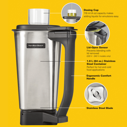 1.8L Stainless Steel Container for HBF510,HBF510S,HBH455