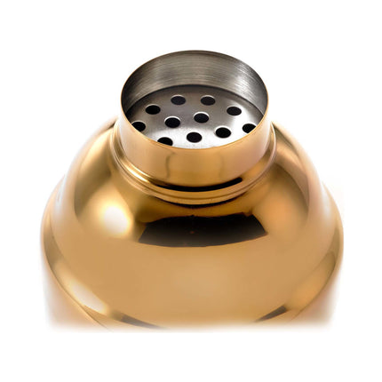 3-Pc Japanese Cocktail Shaker Set, Gold plated