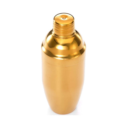 3-Pc Japanese Cocktail Shaker Set, Gold plated