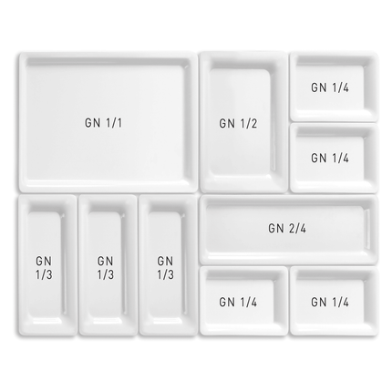 1/1 GN tray in melamine, white