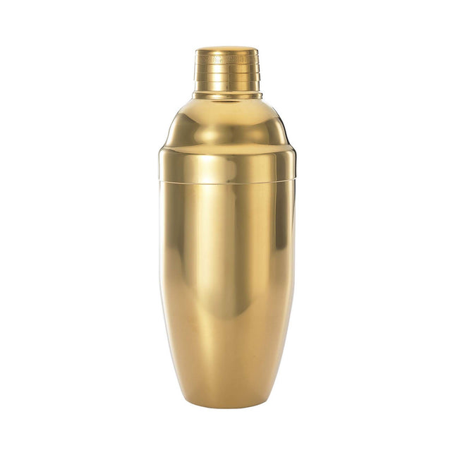 3-Pc Japanese Cocktail Shaker Set, Gold plated