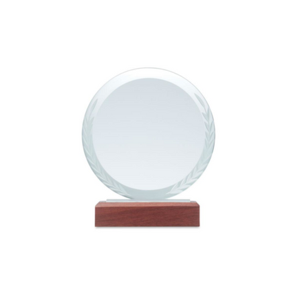 round-crystal-award