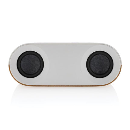 Recycled plastic and cork 10W speaker pack of 25 Custom Wood Designs __label: Multibuy speakercorkcustomwooddesignsbrandedlogo